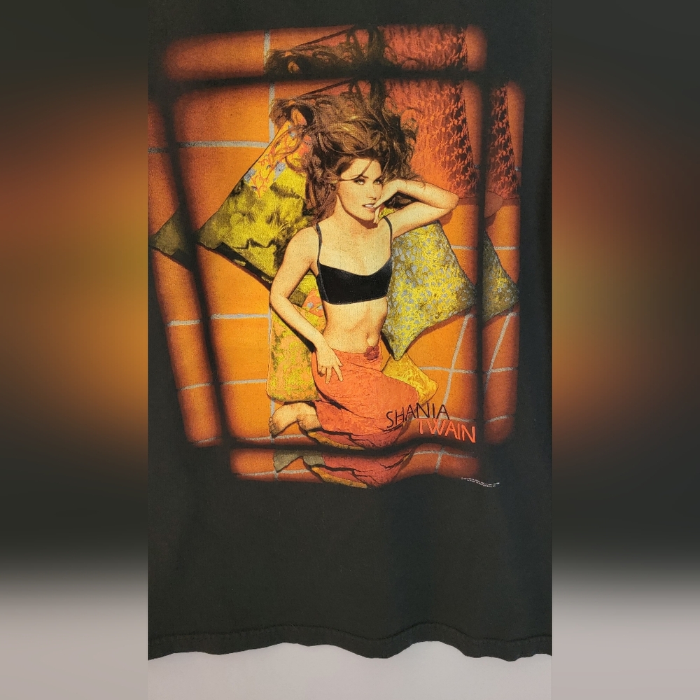 Shania Twain Vintage 1998 Tour Men's T-Shirt XL Black - Picture 4 of 5